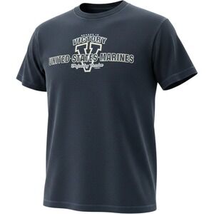 7.62 Design Men's LG US Marines Onward to Victory Graphic T-Shirt Navy Blue